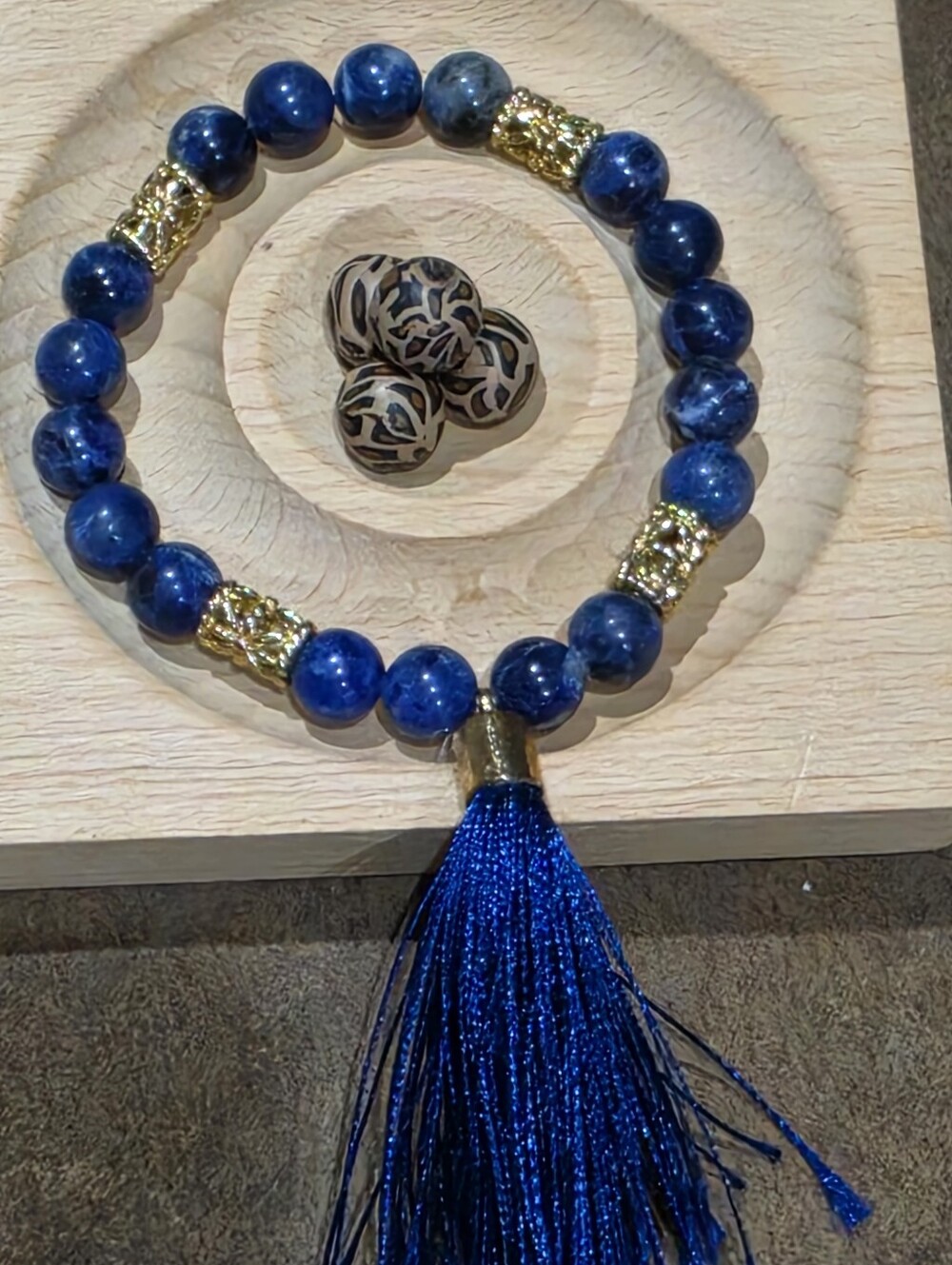 🔥Sodalite Crystal Bead Bracelet.